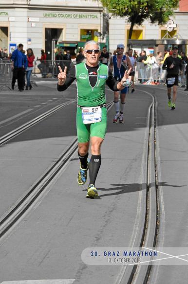 Erich Zimmermann beim Graz Marathon 2013